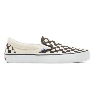 Vans Checkerboard Slip-On Pro - Erkek Kaykay Ayakkabısı (Siyah Beyaz)